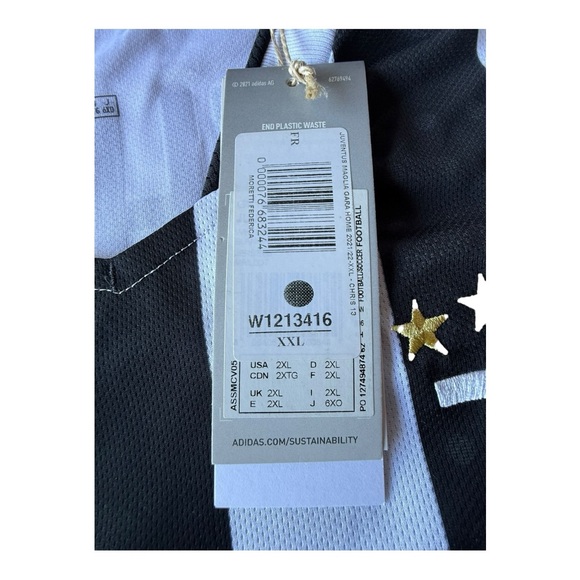 adidas Juventus 2021 2022 Home Jersey, XXL Soccer Football - Picture 8 of 8